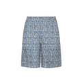 Blue Silk Bermuda Shorts
