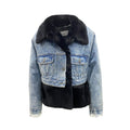 Blaue Jeansjacke aus Baumwolle