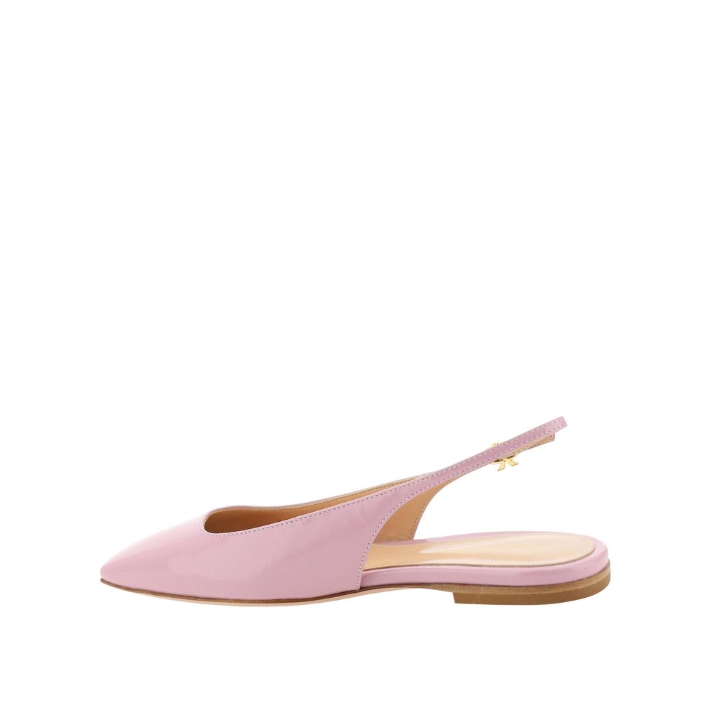 Flache Sandalen aus Kalbsleder in Multicolor