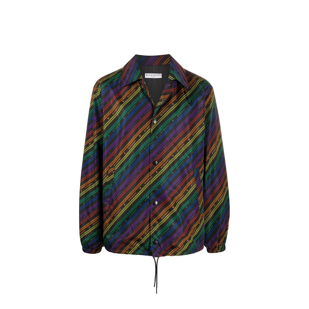 Schwarze Polyamid-Shell-Jacke