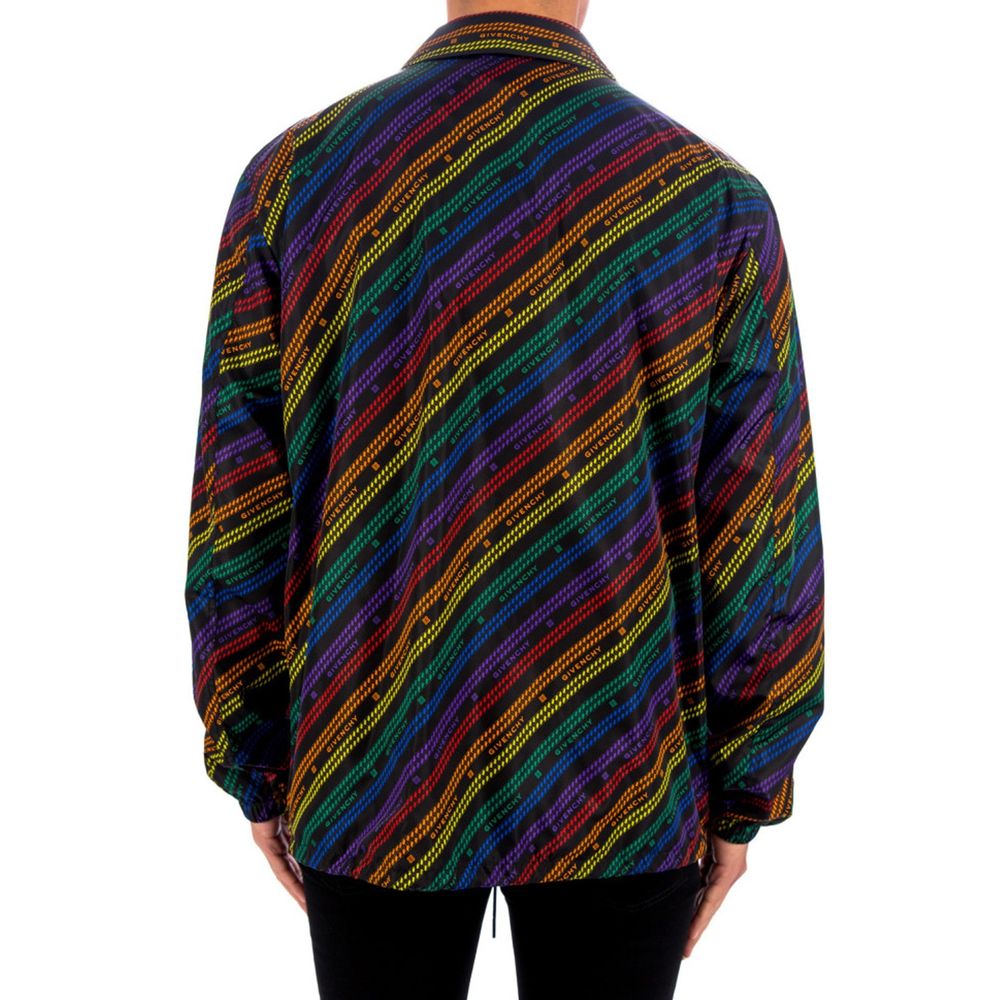 Schwarze Polyamid-Shell-Jacke