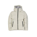 Weiße Polyamid-Shell-Jacke