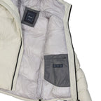 Weiße Polyamid-Shell-Jacke