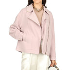 Mehrfarbige Polyamid Bikerjacke