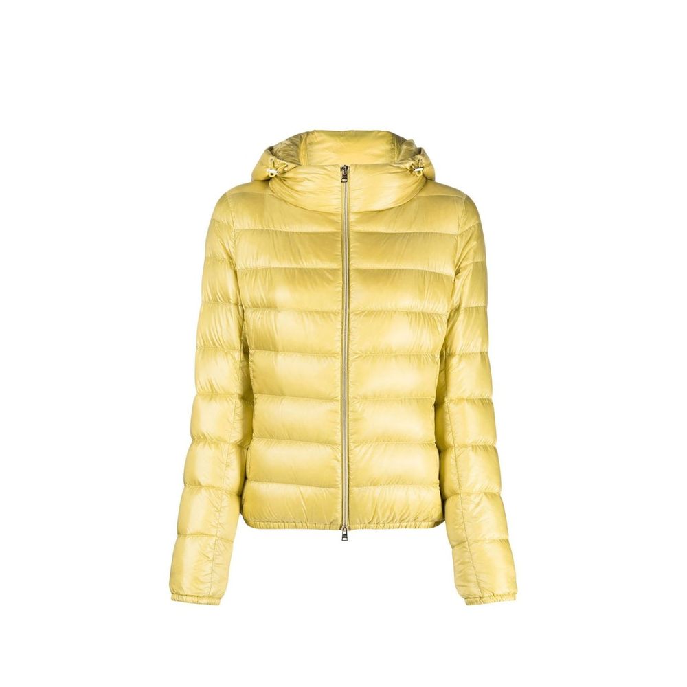 Zweifarbige lange Jacke aus Polyamid