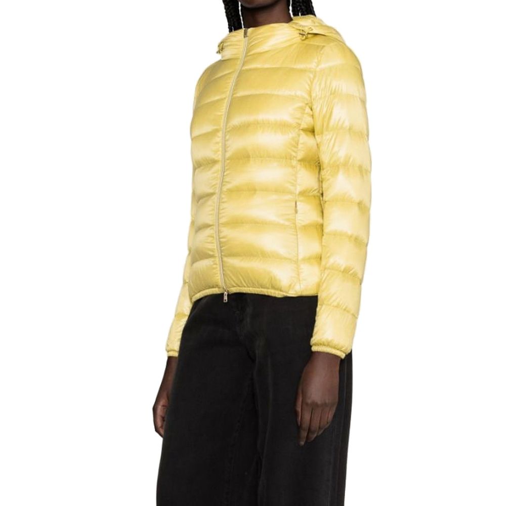 Zweifarbige lange Jacke aus Polyamid