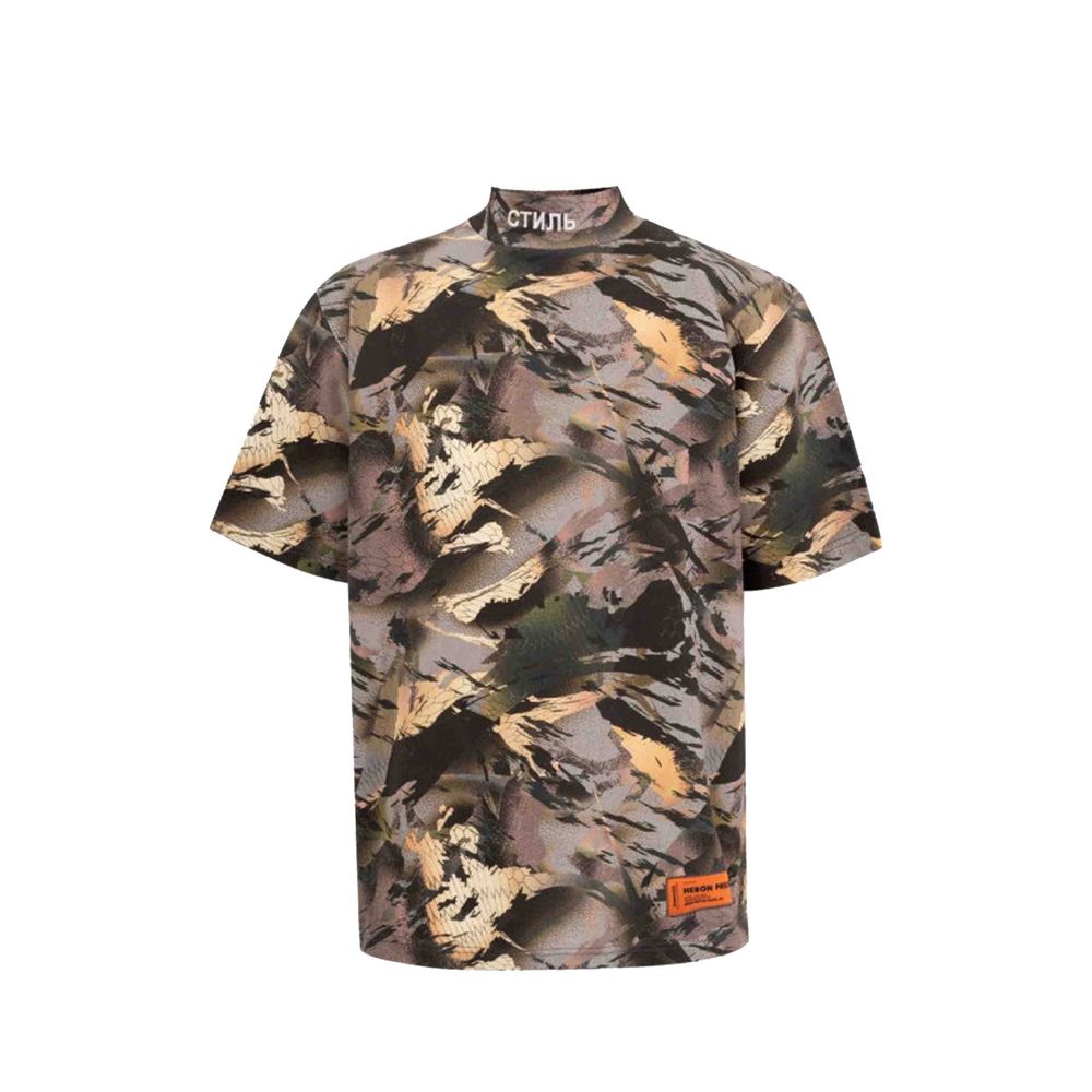Bicolor-Baumwoll-T-Shirt