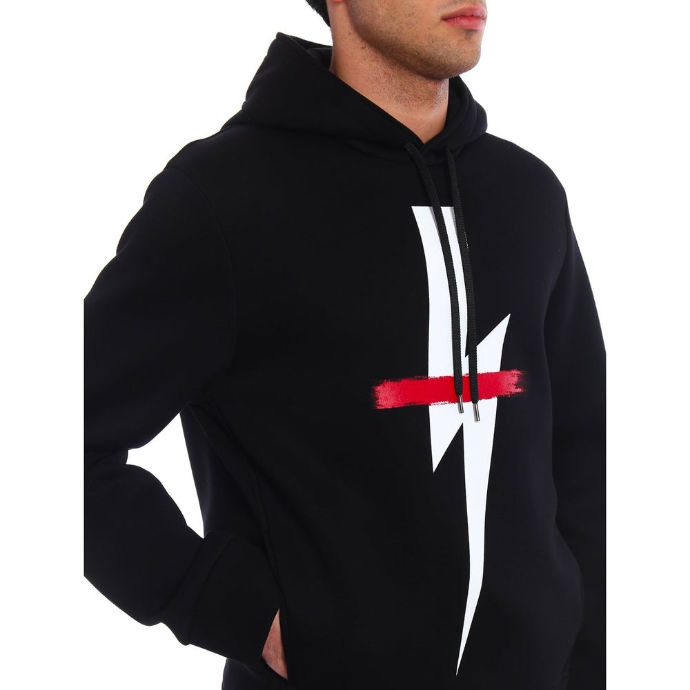 Black Cotton Sweatshirt