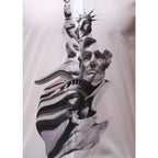 Camicia di cotone fantasia bianca