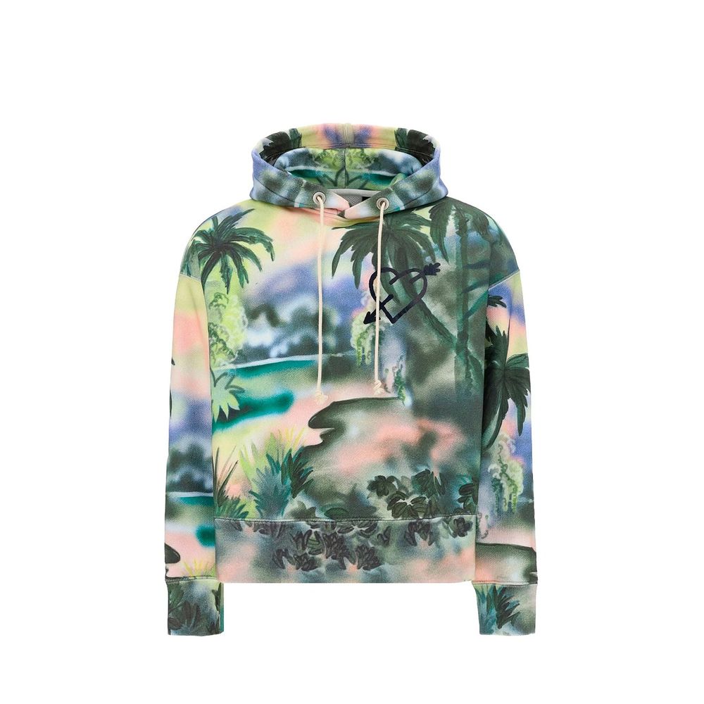 Zweifarbiges Baumwoll-Sweatshirt