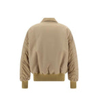 Beige Polyamide Bomber