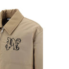Beige Polyamide Bomber