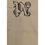 Beige Polyamide Bomber