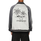 Gray Acetate Bomber