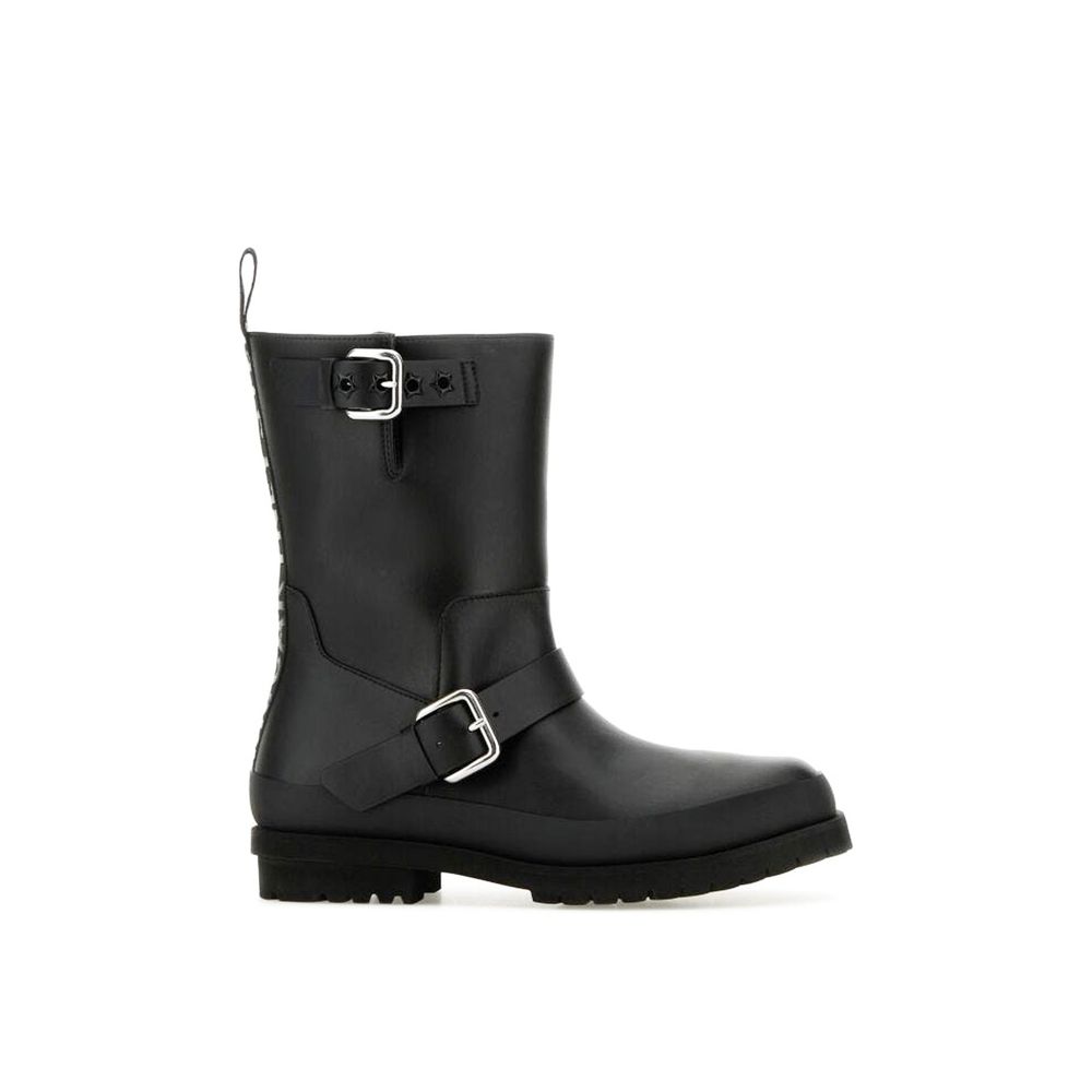 Schwarze Stiefeletten aus Polyester