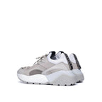 Gray Vegan Leather Chunky Sneakers