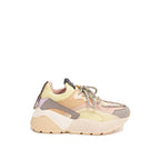 Vegane Chunky-Sneaker aus mehrfarbigem Leder
