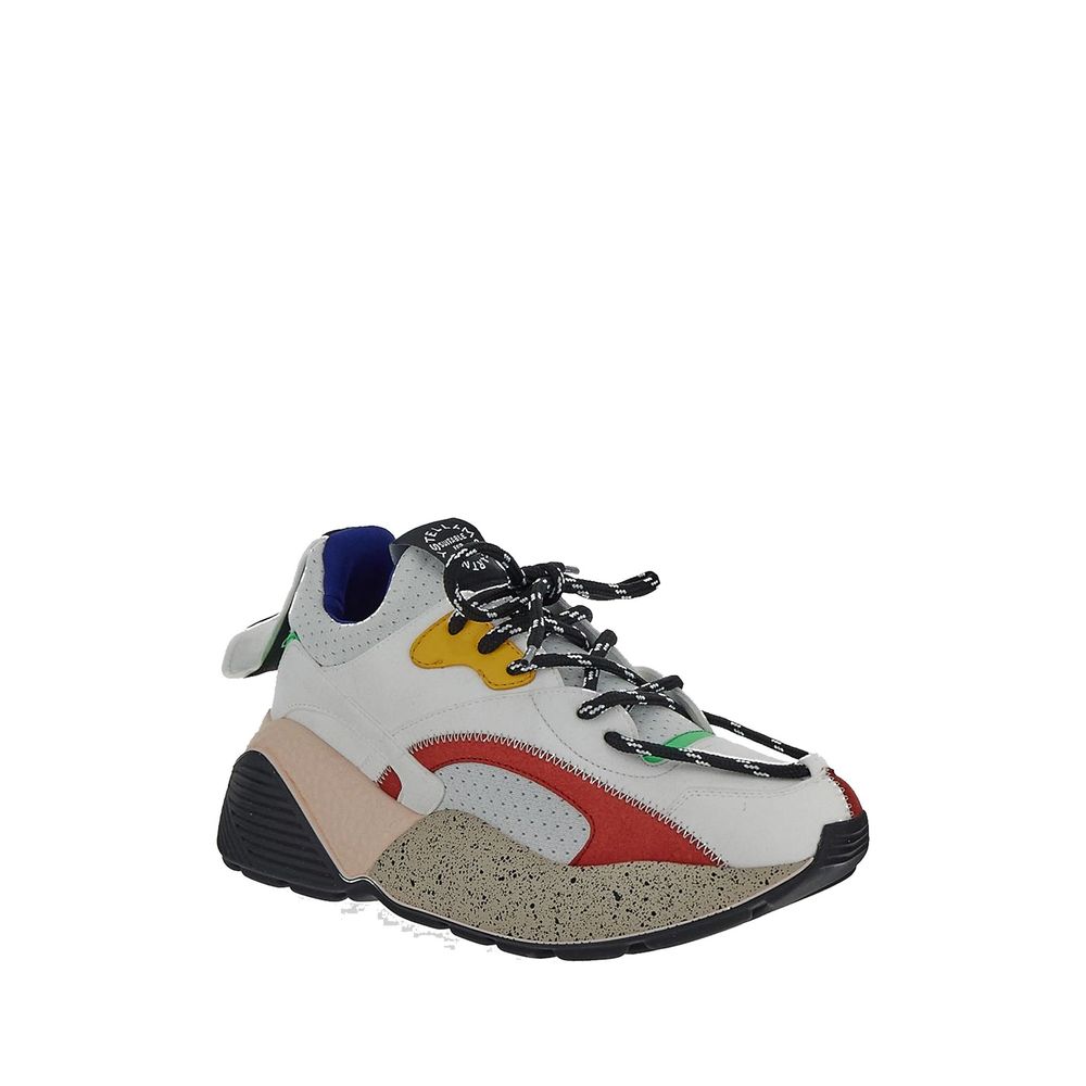 Weiße Vegane Chunky-Sneaker aus Leder