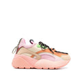 Orange Polyethylene Chunky Sneakers