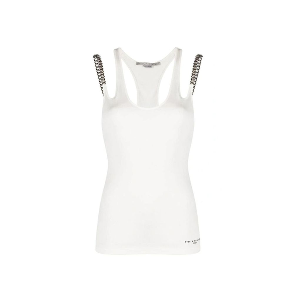 Weiße Baumwoll-Tanktops
