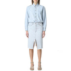 Blaues Freizeitkleid aus Baumwolle