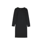 Schwarzes Freizeitkleid aus Elasthan