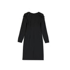 Schwarzes Freizeitkleid aus Elasthan