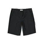 Bermudas aus schwarzer Schurwolle