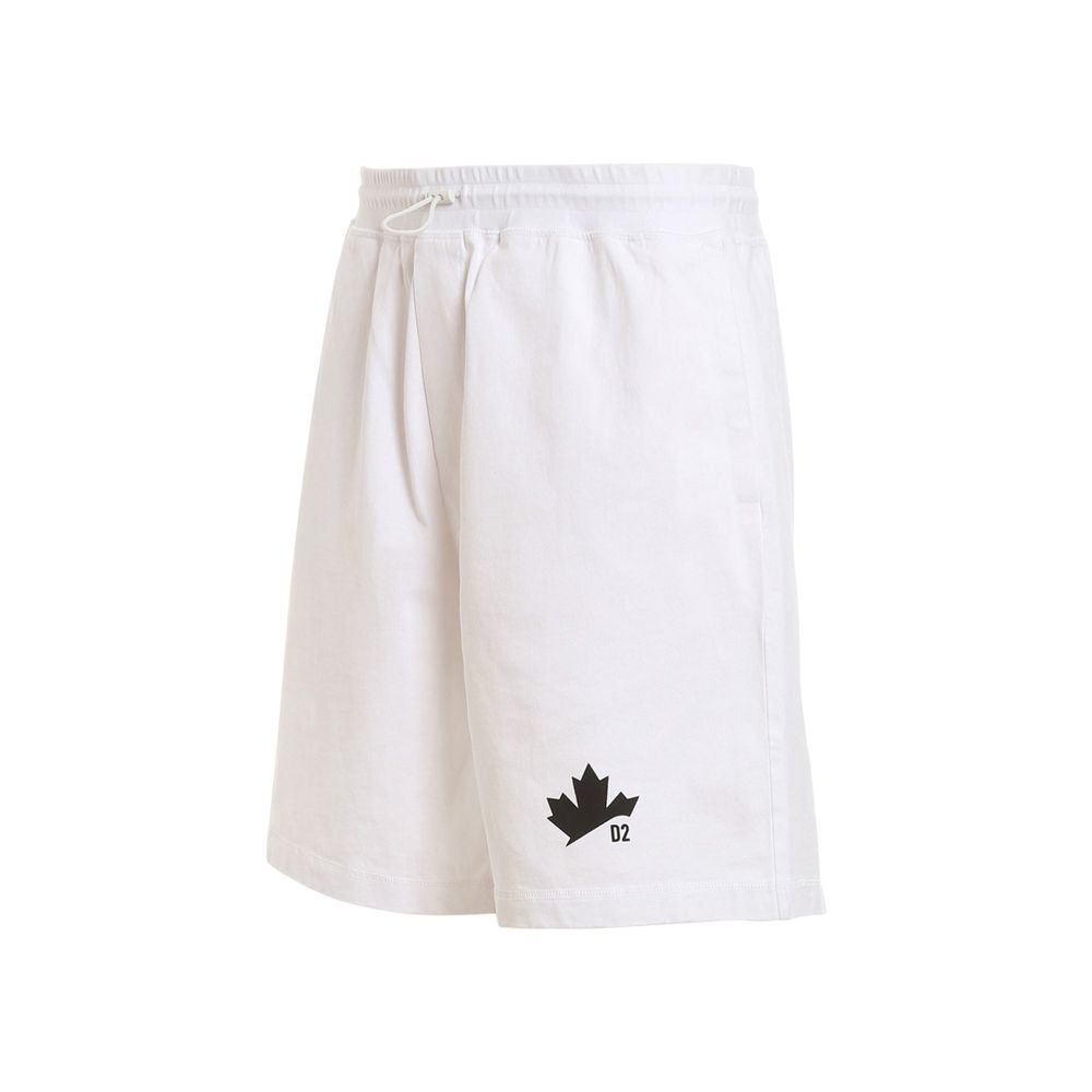 Weiße Baumwollshorts