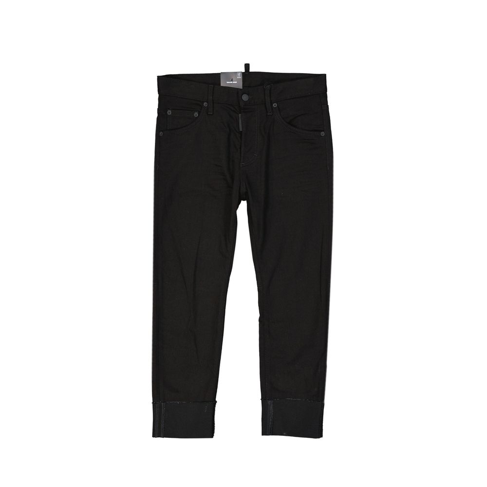 Schwarze Baumwolljeans