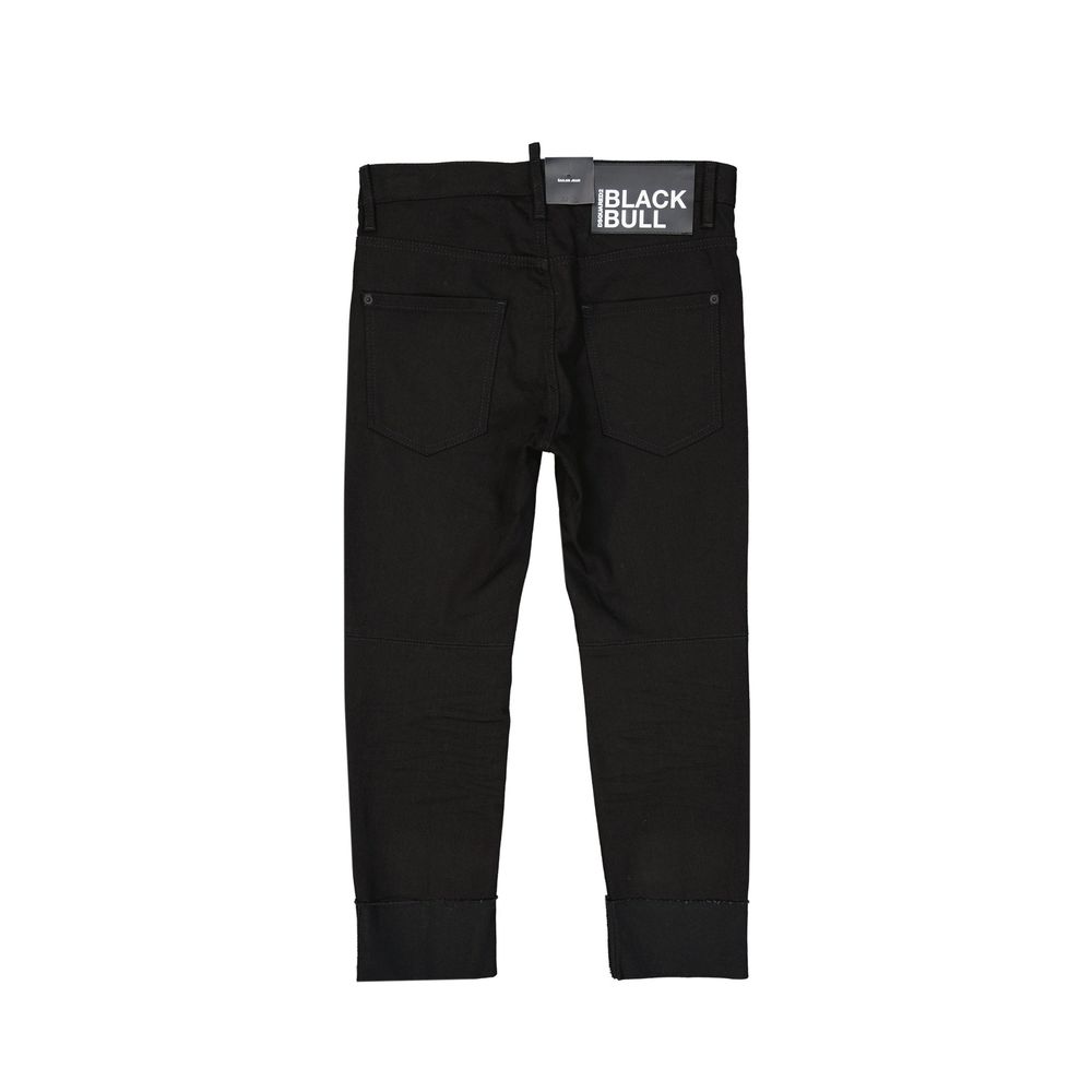 Schwarze Baumwolljeans