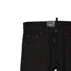 Schwarze Baumwolljeans
