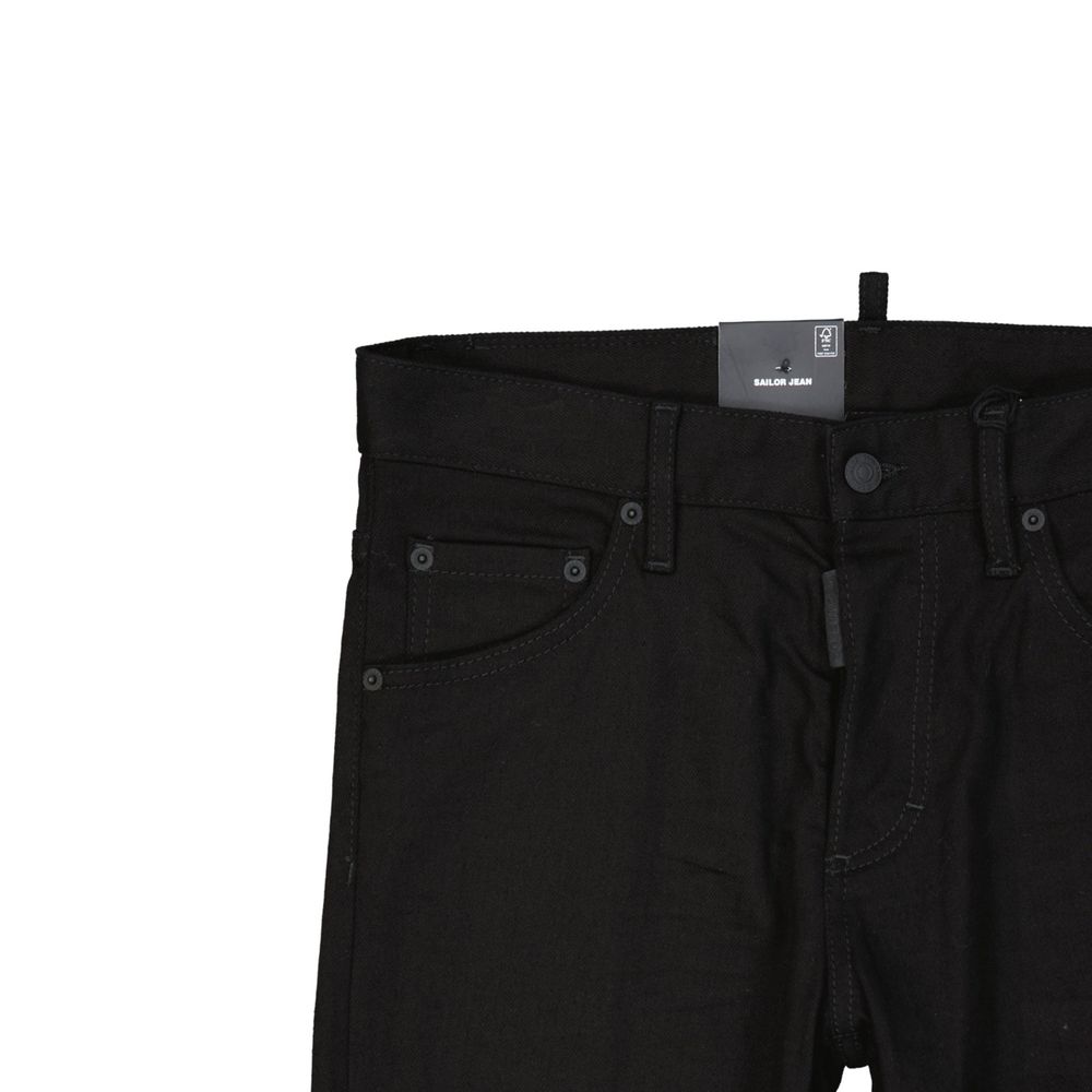Schwarze Baumwolljeans