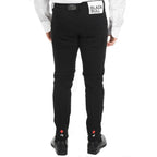 Schwarze Skinny Jeans aus Baumwolle