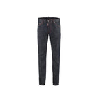 Blaue Skinny Jeans aus Baumwolle