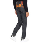 Blaue Skinny Jeans aus Baumwolle