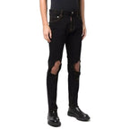 Black Cotton Jeans Denim