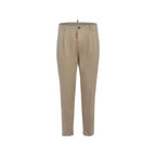 Beige Chino-Hose aus Baumwolle