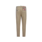 Beige Chino-Hose aus Baumwolle