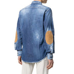Camicia in denim blu