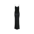 Black Acetate Casual Dress
