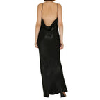 Black Acetate Casual Dress