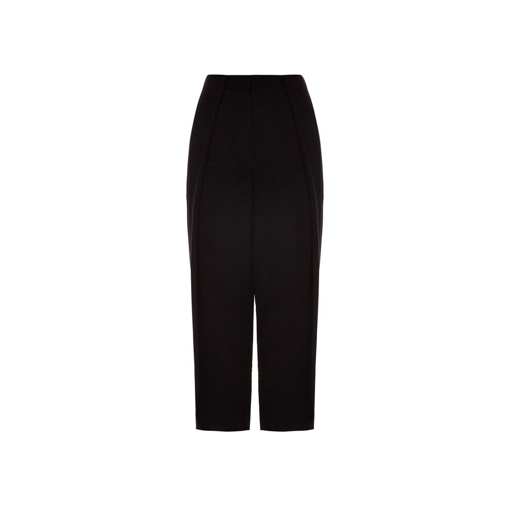 Schwarze Freizeithose aus Viskose