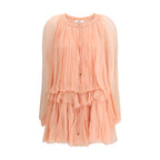 Multicolor Silk Casual Dress
