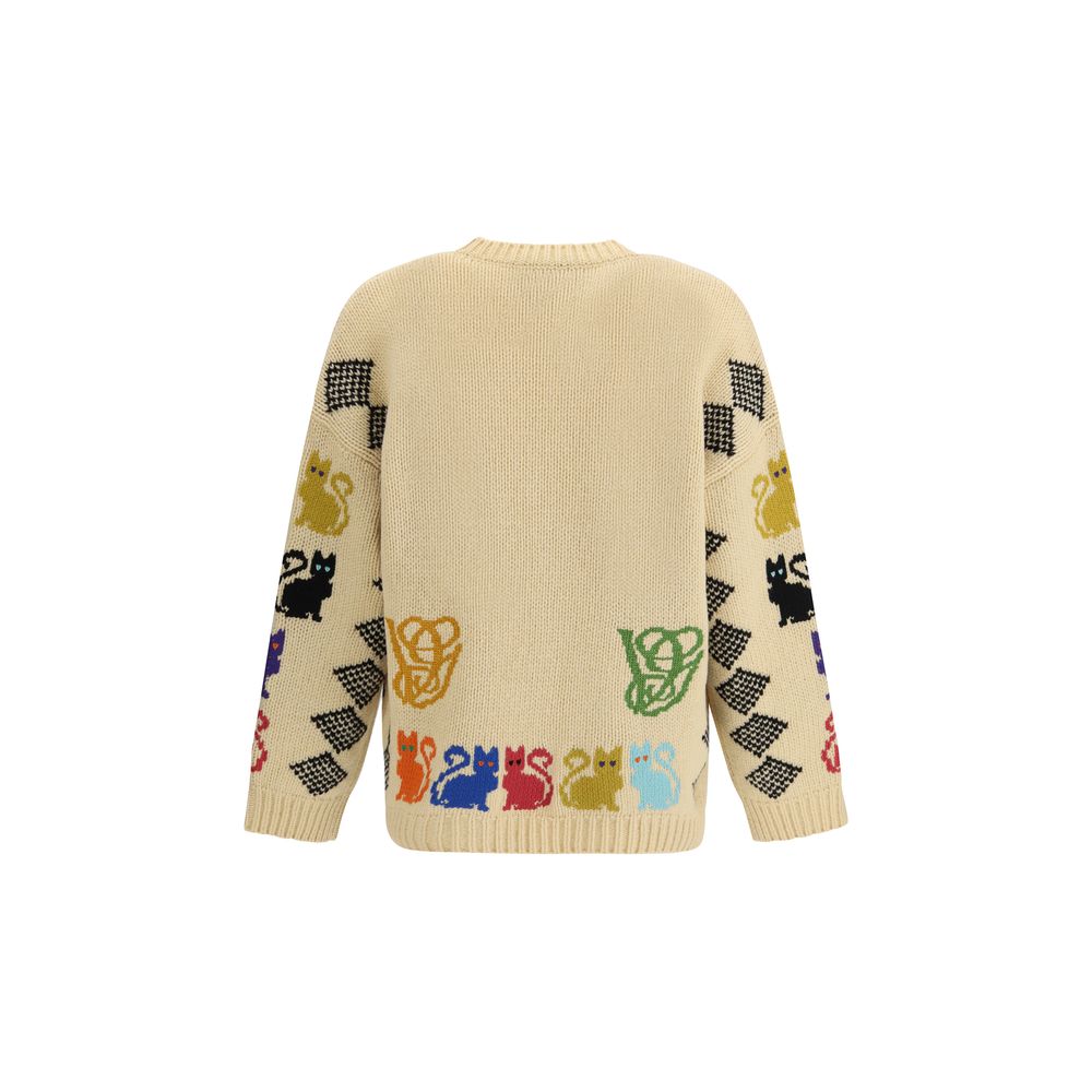 Mehrfarbiger Wollcardigan