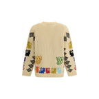 Mehrfarbiger Wollcardigan