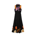 Schwarzes Freizeitkleid aus Viskose