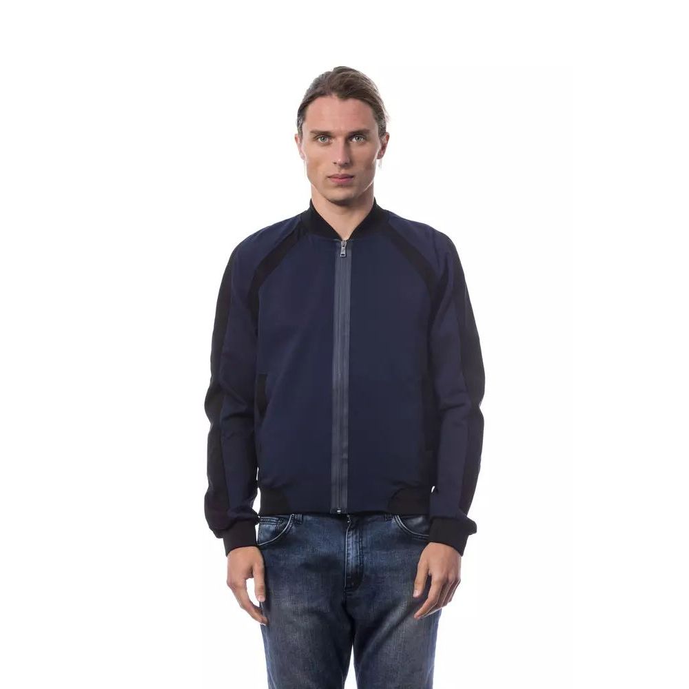 Blauer Viskose-Bomber