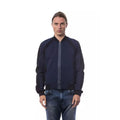 Blauer Viskose-Bomber