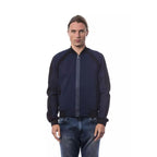 Blauer Viskose-Bomber